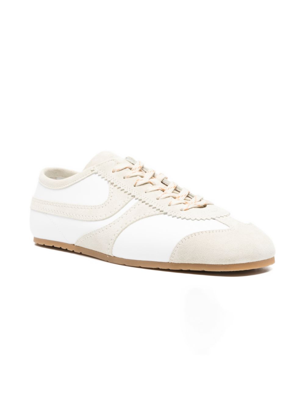 Sneakers con pannelli in bianco 