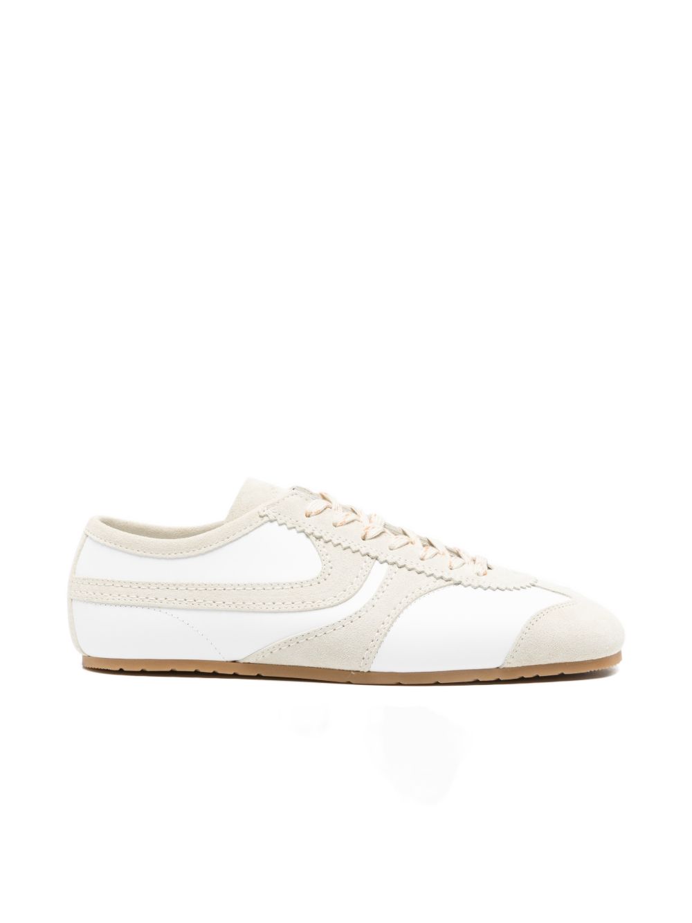 Sneakers con pannelli in bianco 
