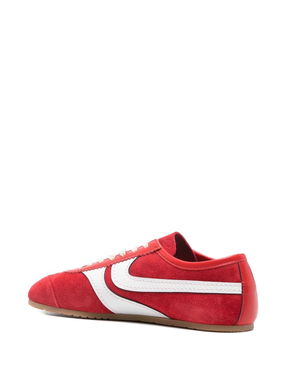 Sneakers a righe basse in rosso Dries van noten - uomo 