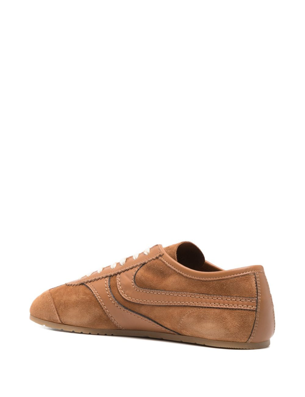 Sneakers in camoscio con lacci in marrone Dries van noten - uomo 