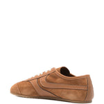 Sneakers in camoscio con lacci in marrone Dries van noten - uomo 