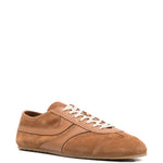 Sneakers in camoscio con lacci in marrone Dries van noten - uomo 