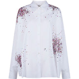 Camicia con cristalli casia  in bainco Dries van noten - donna 
