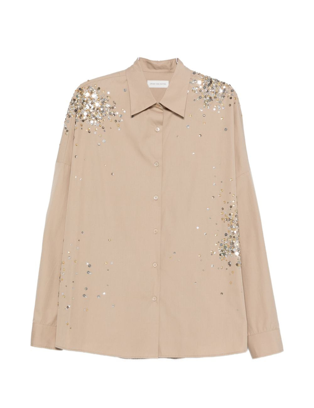 Camicia con cristalli casia  in beige Dries van noten - donna 