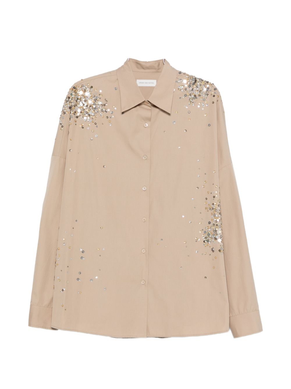 Camicia con cristalli casia  in beige Dries van noten - donna 