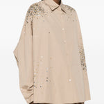 Camicia con cristalli casia  in beige Dries van noten - donna 