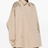 Camicia con cristalli casia  in beige Dries van noten - donna 