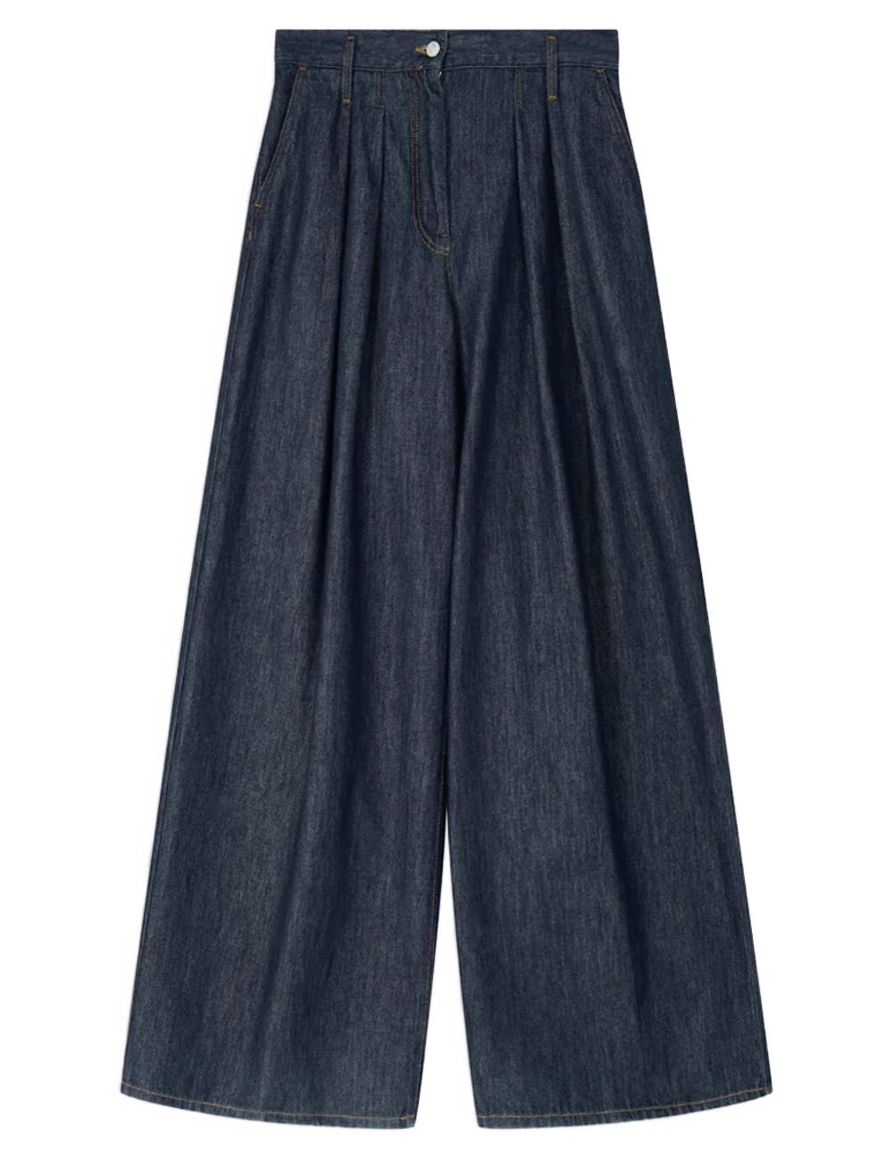 Jeans a gamba larga pamplona in blu Dries van noten - donna 