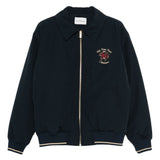 Bomber con ricamo in blue navy Drole De Monsieur - uomo 