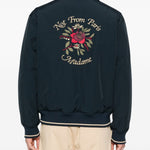 Bomber con ricamo in blue navy Drole De Monsieur - uomo 