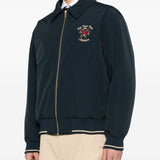 Bomber con ricamo in blue navy Drole De Monsieur - uomo 