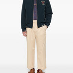 Bomber con ricamo in blue navy Drole De Monsieur - uomo 