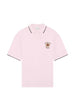 Polo with embroidery in pink Drole de Monsieur - men