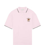Polo con ricamo in rosa Drole de monsieur - uomo 
