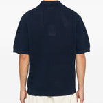 Polo Maille Monogramme in blu Drole de monsieur - uomo 