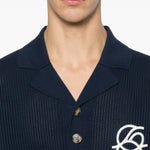 Polo Maille Monogramme in blu Drole de monsieur - uomo 