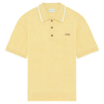 Polo con colletto ricamato in giallo Drole de monsieur - uomo 