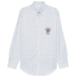 Camicia a quadri con logo ricamato multicolor DROLE DE MONSIEUR - uomo 