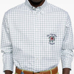 Camicia a quadri con logo ricamato multicolor DROLE DE MONSIEUR - uomo 