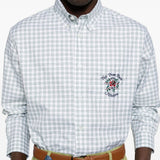 Camicia a quadri con logo ricamato multicolor DROLE DE MONSIEUR - uomo 