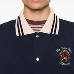 Camicia con colletto polo a contrasto in blu DROLE DE MONSIEUR - uomo 