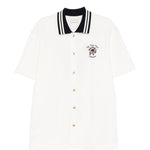Camicia con colletto polo a contrasto in bianco DROLE DE MONSIEUR - uomo 