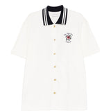 Camicia con colletto polo a contrasto in bianco DROLE DE MONSIEUR - uomo 