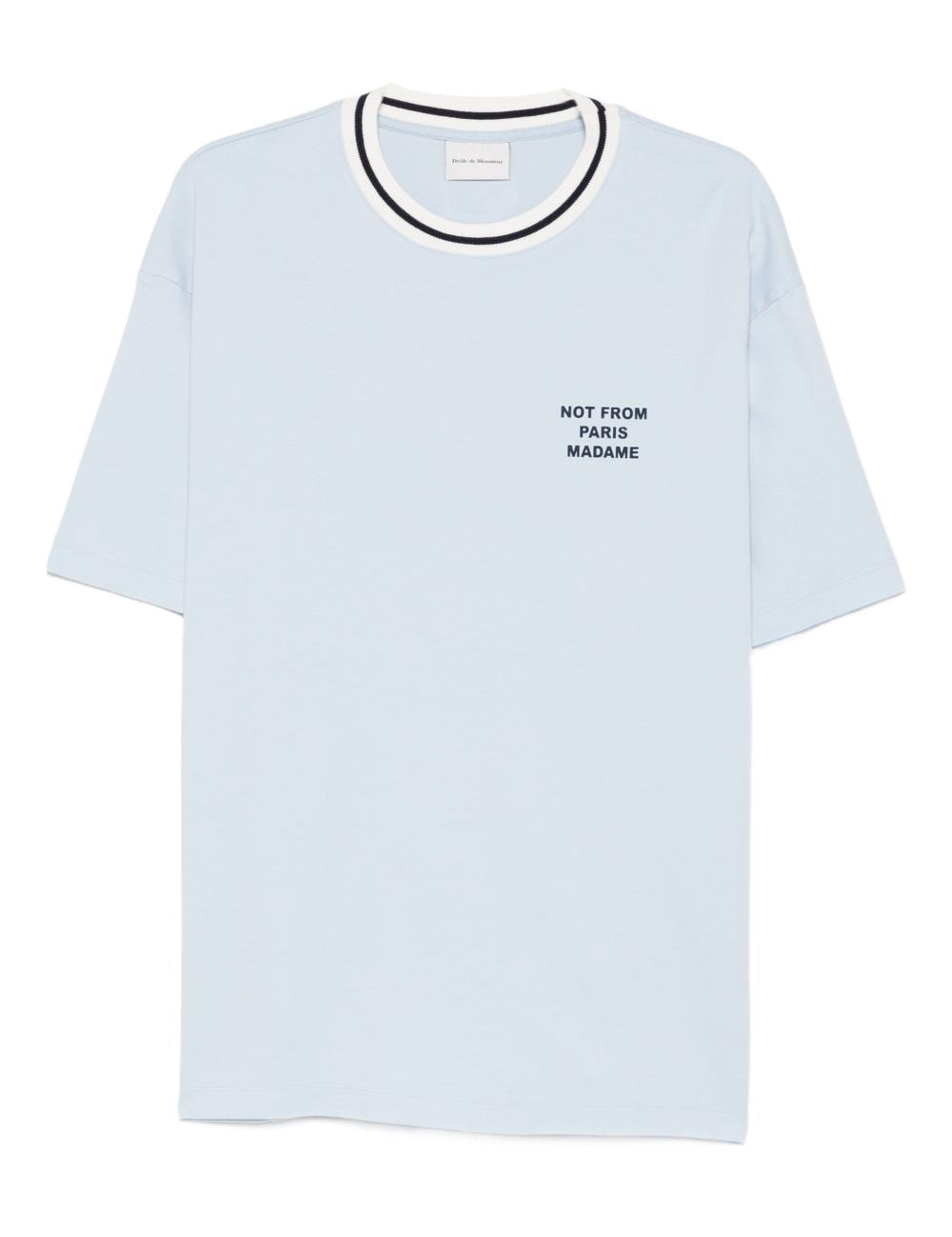 T-shirt girocollo in azzurro Drole de monsieur - uomo 