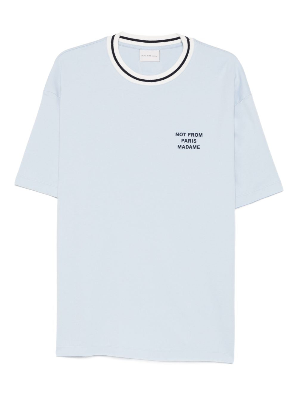 T-shirt girocollo in azzurro Drole de monsieur - uomo 