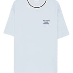 T-shirt girocollo in azzurro Drole de monsieur - uomo 