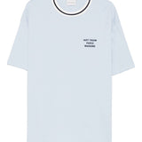 T-shirt girocollo in azzurro Drole de monsieur - uomo 