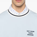 T-shirt girocollo in azzurro Drole de monsieur - uomo 