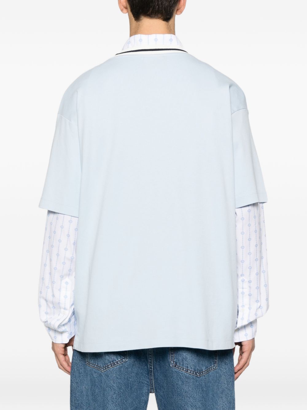 T-shirt girocollo in azzurro Drole de monsieur - uomo 