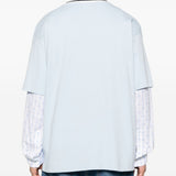 T-shirt girocollo in azzurro Drole de monsieur - uomo 