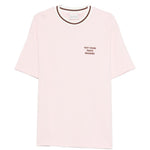 T-shirt con bordi a coste in bianco Drole de monsieur - uomo 