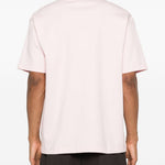 T-shirt con bordi a coste in bianco Drole de monsieur - uomo 