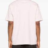 T-shirt con bordi a coste in bianco Drole de monsieur - uomo 