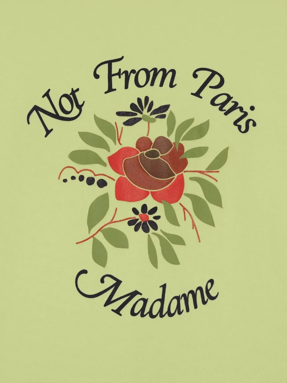 T-shirt con stampa in verde Drole de monsieur - uomo 