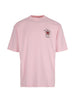 T-shirt a fiori in rosa Drole de monsieur - uomo