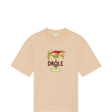 T-shirt con stampa in beige Drole de monsieur - uomo 