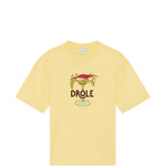 T-shirt Lobster Cup con ricamo in giallo Drole de monsieur - uomo 