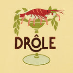 T-shirt Lobster Cup con ricamo in giallo Drole de monsieur - uomo 