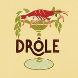 T-shirt Lobster Cup con ricamo in giallo Drole de monsieur - uomo 