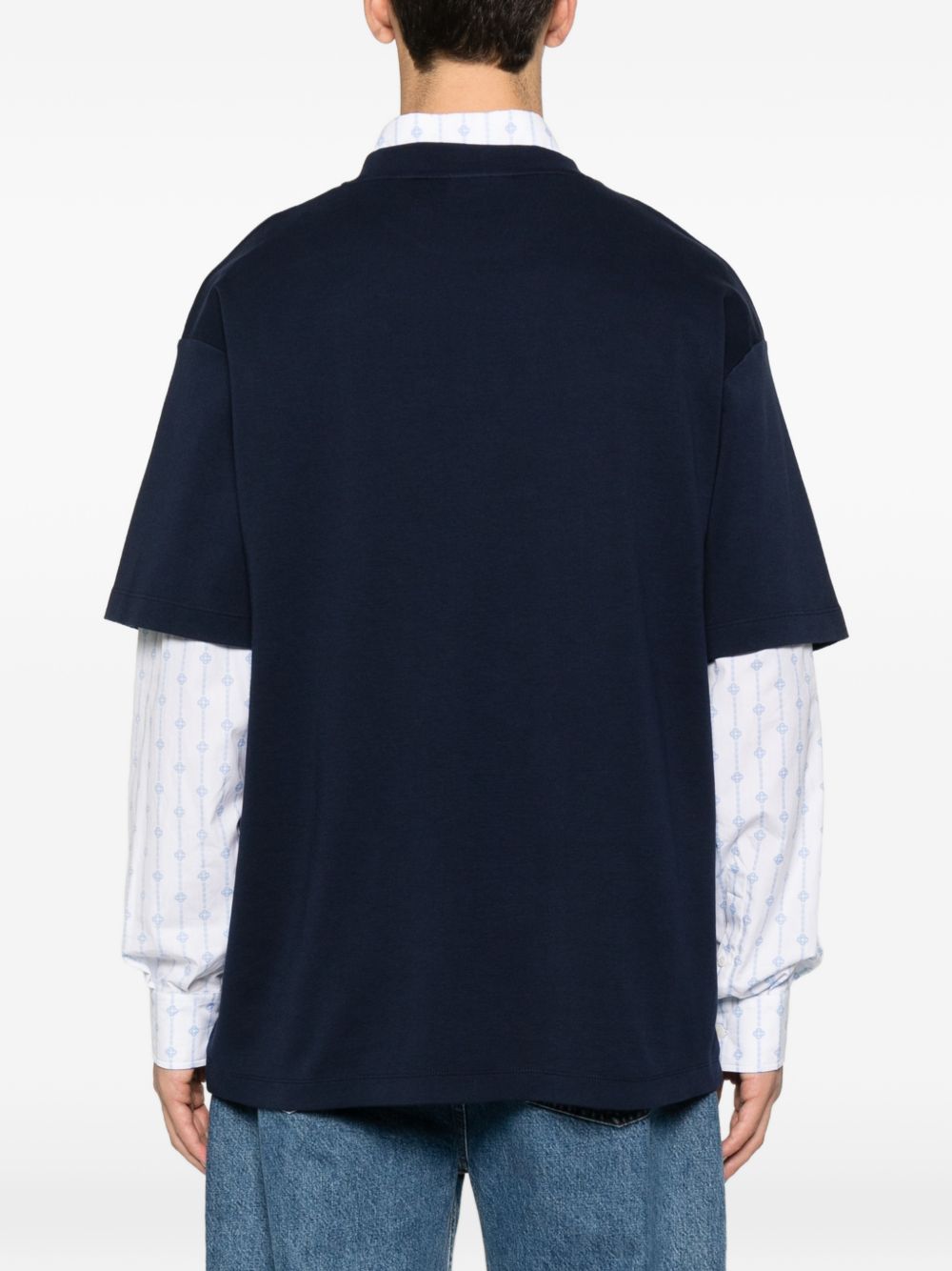 T-shirt con stampa grafica cocktail in blu Drole de monsieur - uomo 