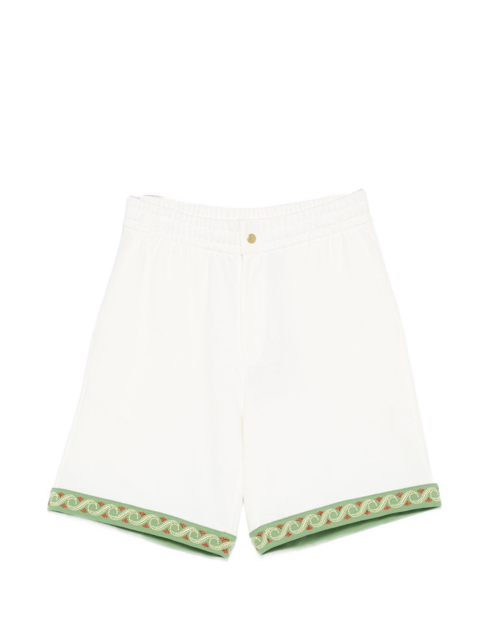 Pantaloncini con bordi ricamati in bianco Drole de monsieur - uomo 