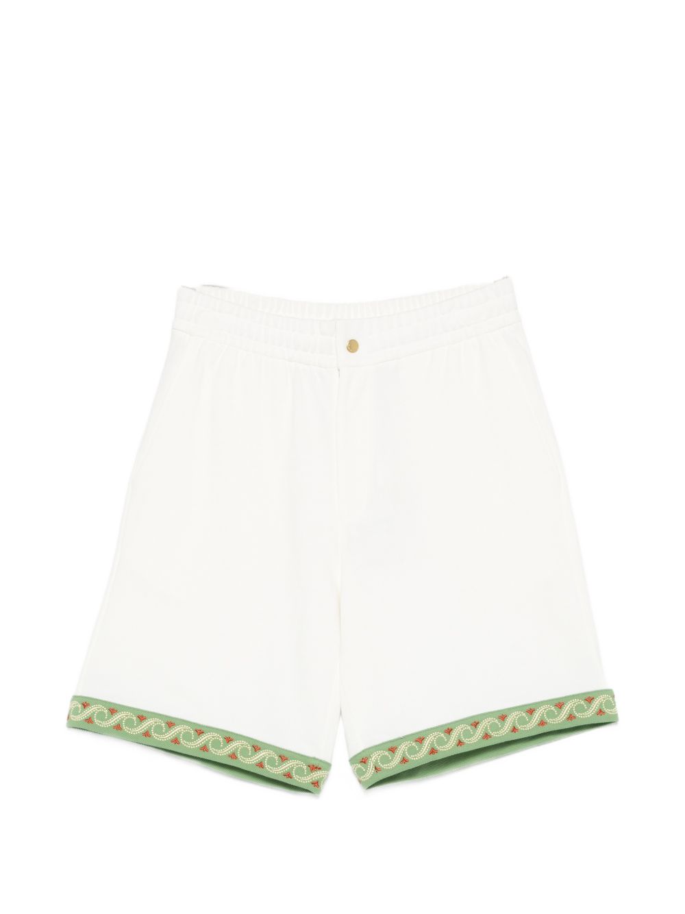 Pantaloncini con bordi ricamati in bianco Drole de monsieur - uomo 