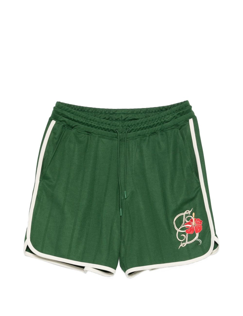 Shorts sportivi con logo in verde Drole de monsieur - uomo 