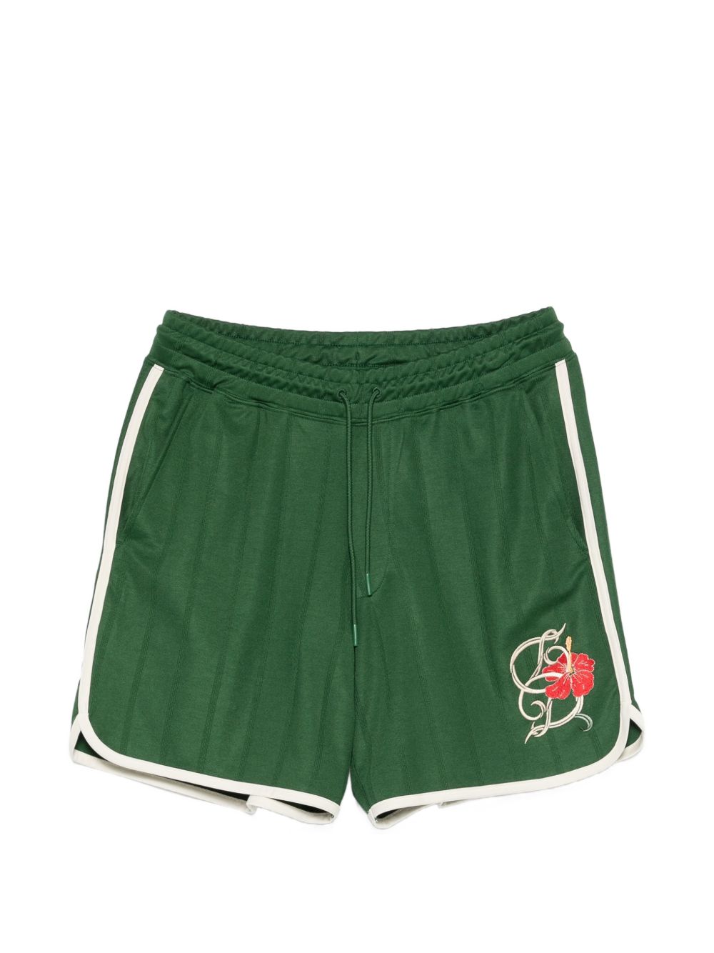 Shorts sportivi con logo in verde Drole de monsieur - uomo 