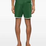 Shorts sportivi con logo in verde Drole de monsieur - uomo 