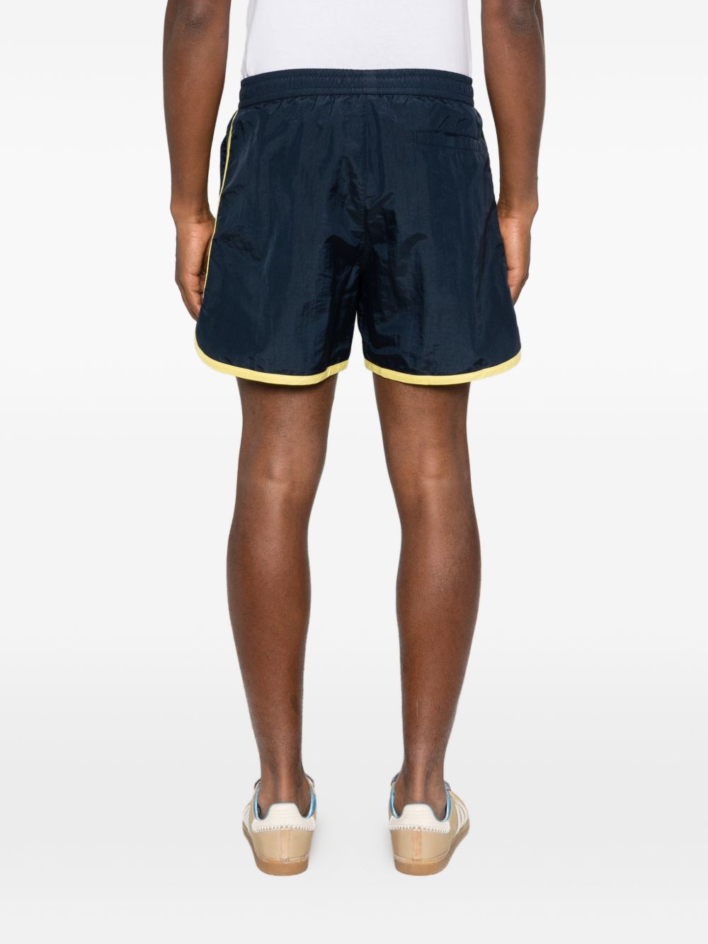 Pantaloncini ricamati in blu Drole de monsieur - uomo 